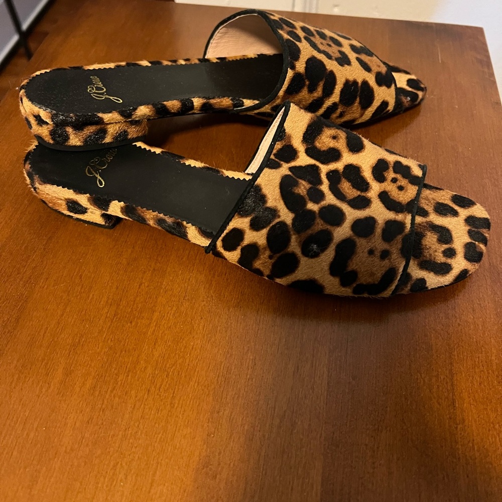 J Crew Leopard Print Sandal - Picture 2 of 4